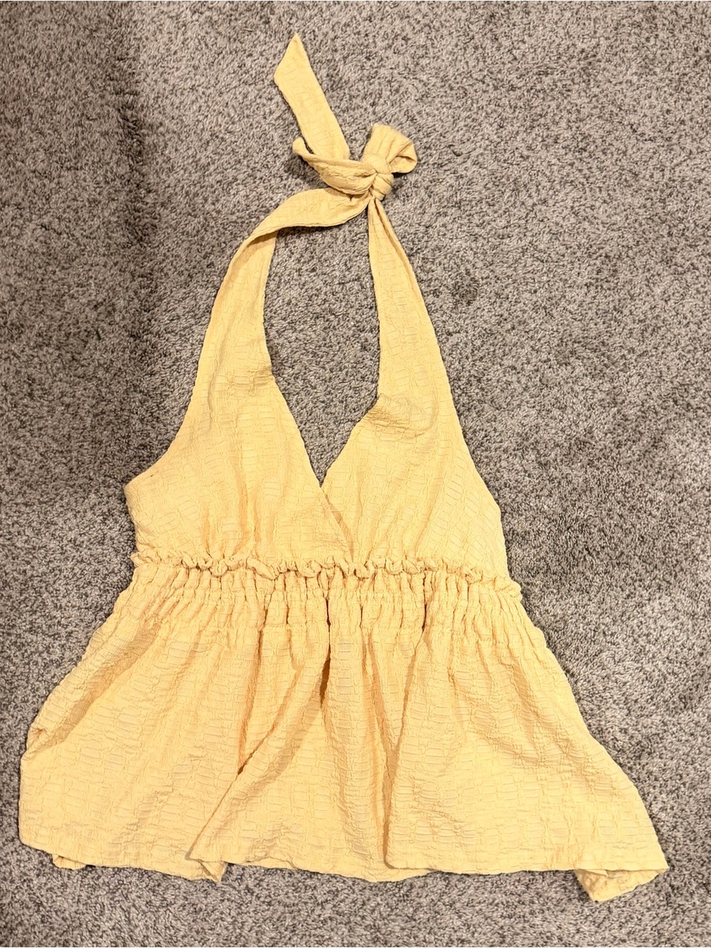 Yellow Halter Top